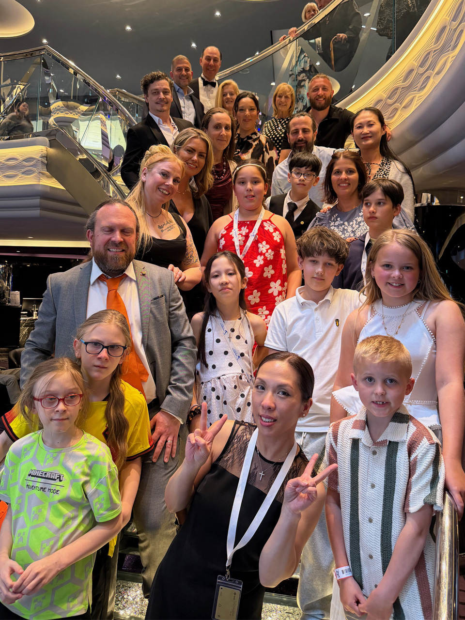 Home education families on MSC Virtuosa cruise to Norway